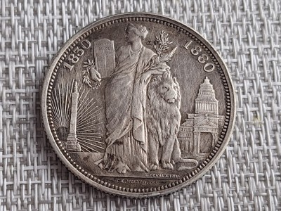 5 francs / franci 1830 - 1880, tiraj 6714 bucati, argint foto
