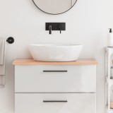 VidaXL Blat de baie, maro deschis, 80x40x2 cm, lemn masiv tratat