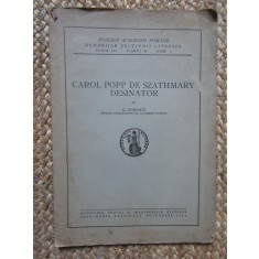 G. Oprescu - Carol Popp de Szathmary desinator