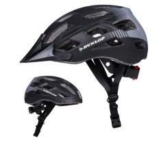 Casca de bicicleta Dunlop, cu lumina LED, unisex, negru, L (58-61 cm) - RESIGILAT foto