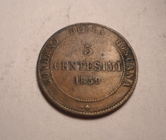 Italia 5 Centesimi 1859