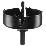 Bosch 2609256D10 - Carota pentru lemn 75 mm tija hexagonala adaptor cu burghiu de centrare