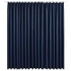 Draperie opaca, albastru, 290 x 245 cm, cu carlige