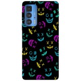 Husa compatibila cu Motorola G20 model Neon mask pattern, Silicon, TPU, Viceversa, Transparent, Carcasa