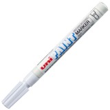 Marker cu vopsea UNI PX-21, varf rotund, 0. 8-1. 2mm, alb