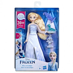 Papusa Hasbro Frozen 2 Elsa Vorbareata si Prietenii foto