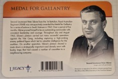 Australia , 25 cents 2017, km#3348, Medal for Gallantry, coincard foto
