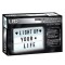 Cutie cu litere LED iluminate, 31x5x22,5 cm, 100 litere