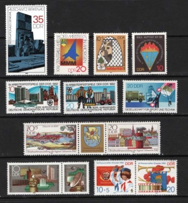 GERMANIA (DDR) 1982 - ANIVERSARI. ARHITECTURA. PIONIERI, serii MNH, DR10 foto