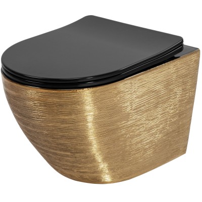 Vas WC Carlo Flat Brush Gold foto
