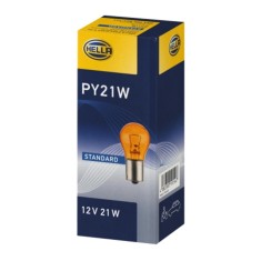 Bec Semnalizator Auto PY21W Hella Standard, 12V, 21W foto