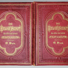 Vechiul si Noul Testament de D. Martin Luther cu ilustratii de Gustave Dore, 2 vol. - Stuttgart, 1875