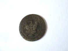 Rara! Sardinia-Statele Italiene-Regatul Sardiniei 2.6 Soldi 1815 argint slab(billon),diametrul=19 mm,greutate=2,20 grame