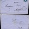 France 1862 Cover + Content Villers Bretonneux Auch ambulant cancellation DB.363