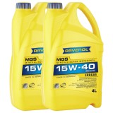 Pachet 8 litri ulei Ravenol MGS Gasmotor 15W40