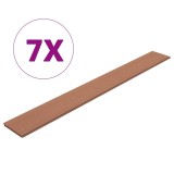 Cumpara ieftin Plăci de gard de rezervă, 7 buc., maro, 170 cm, WPC