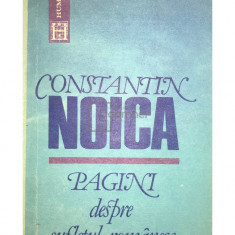 Constantin Noica - Pagini despre sufletul românesc (editia 1991)