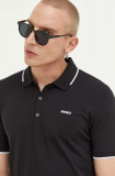 HUGO tricou polo bărbați, culoarea negru, uni 50467344