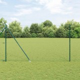Cumpara ieftin Gard hexagonal cu stalp 25 x 1,6 m Otel cu strat de PVC Verde