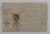 Romania 1869/72 - Plic circulat Iasi-Praga? francat Carol l cu Favoriti 25 bani