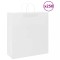 vidaXL Pungi de h&acirc;rtie 250 buc cu m&acirc;nere albe 45x17x48 cm 4101625