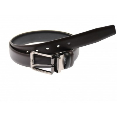 Curea barbati eleganta, din piele naturala maro milenium 3.5 cm - DR1220NMI foto