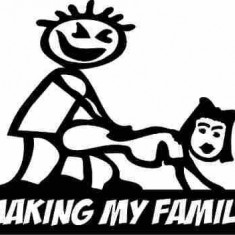 Sticker Auto Making my family