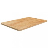 VidaXL Blat de baie, maro deschis, 60x40x1,5 cm, lemn masiv tratat