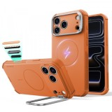 Husa MagSafe pentru Apple iPhone 18 Pro / 17 Pro, ESR, Cyber Armor Kickstand, Portocalie