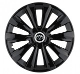 Cumpara ieftin Set 4 Capace Roti Autohelix MSA&reg;, potrivite jantelor de R16, pentru Toyota, model delta negru