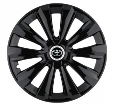 Set 4 Capace Roti Autohelix MSA?, potrivite jantelor de R14, pentru Toyota, model delta negru foto