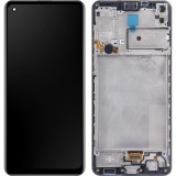 Cumpara ieftin Display cu Touchscreen Samsung Galaxy A21s A217, cu Rama, Negru, Service Pack GH82-22988A