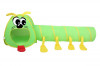 Cort de Joaca pentru Copii cu Tunel tip Miriapod, Culoare Verde/Galben