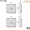 Set placute frana sinterizate BMW S 1000 R ABS (13-18) - Triumph Speed Triple 1050 (09-16) (RMS) - set 4 bucati