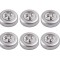 Set 6x Lampa universala autoadeziva cu 3 LED-uri, utilizare baterii de tip AAA - Argintiu