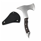 Cumpara ieftin Topor multifunctional din otel cu maner ergonomic si spargator geam, 31 cm, maro