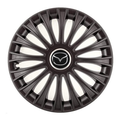 Set 4 Capace Roti, potrivite jantelor de R14, pentru Mazda, model dino Negru foto