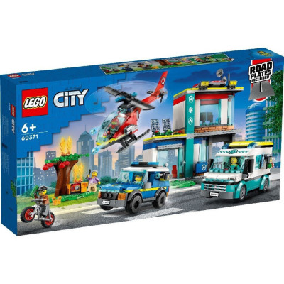 LEGO CITY CENTRU PENTRU VEHICULE DE URGENTA 60371 foto