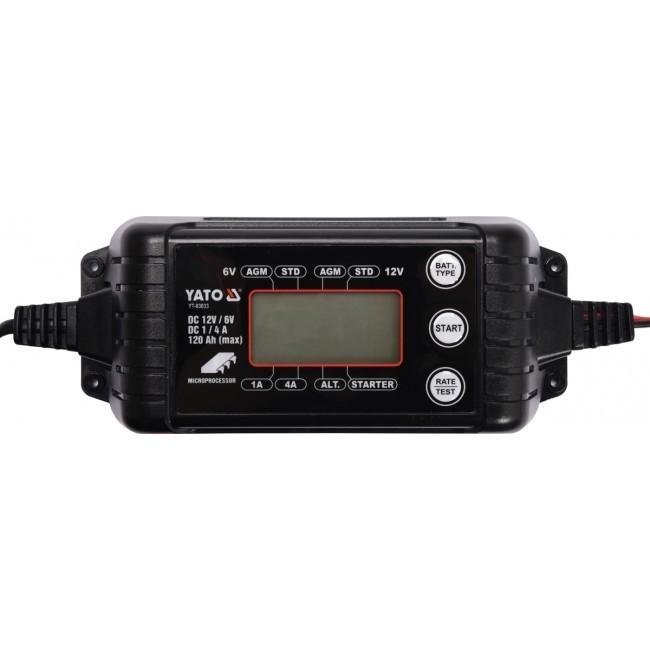 YATO Redresor digital Yato, 6/12V, 1/4A, 120Ah YATO Redresor digital Yato, 6/12V, 1/4A, 120Ah