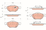 TRW GDB3355 COTEC set placute frana,frana disc