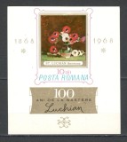 Romania.1968 100 ani nastere St.Luchian:Pictura cu flori-Bl. XR.569