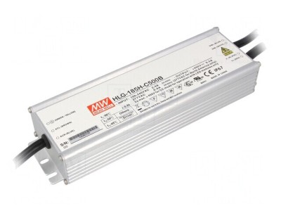 Alimentator LED 200W 500mA 90-305VAC HLG-185H-C500B foto