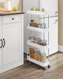 Cumpara ieftin Organizator tip carucior multifunctional cu rotile, 4 rafturi