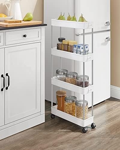 Organizator tip carucior multifunctional cu rotile, 4 rafturi