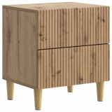 vidaXL Dulap de noapte cu sertar Stejar Artizanal 43 x 34,5 x 48 cm 894543