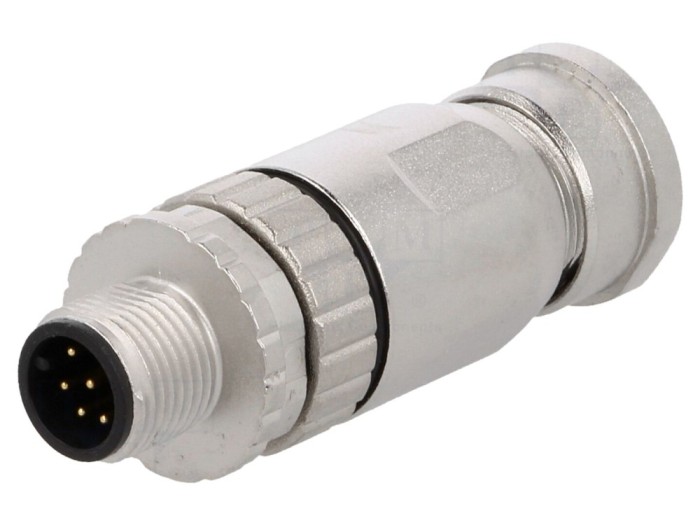 Conector M12 8 pini IP67 ecranat