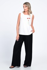 Pantaloni Dama, Eranthe, Culottes Wide Leg V338 - XL