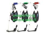 Set 3 Avertizori Pescuit cu Swingeri Luminosi Prokarpfishing - Senzori Diamant Impermeabili, Reglaj Ton/Volum/Sensibilitate, Baterii Incluse
