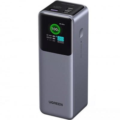 Baterie Externa UGREEN PB722, 25000mAh, 200W, QC + PD, 1 x USB-A - 2 x USB-C, Gri foto