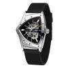 Ceas Barbati T-Winner 8243 Negru-Argintiu Mecanic , Design Luxury, Functii Multiple, Rezistent la Apa 3ATM